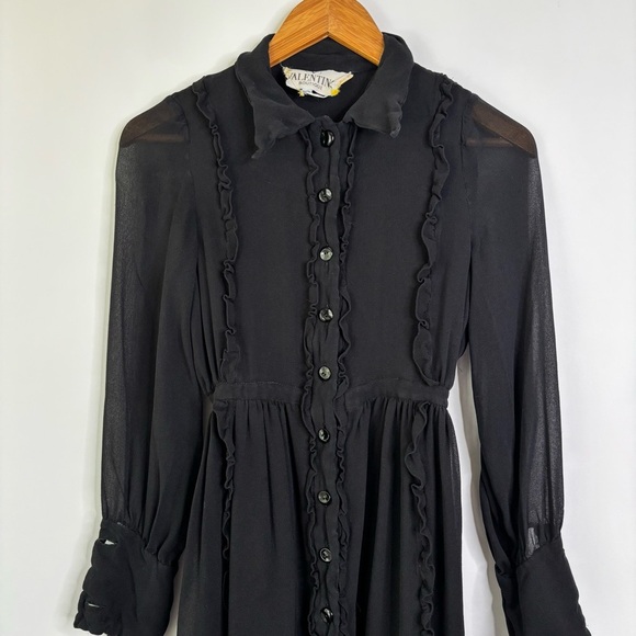 Vintage 1980s Valentino Boutique Silk Dress - Picture 3 of 15